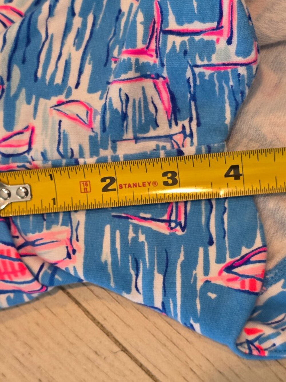 Lilly Pulitzer Jace Strapless Romper Zanzibar Blue Boatylicious | Large - Picture 8 of 9